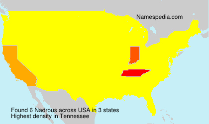 Surname Nadrous in USA