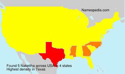 Surname Nakeitha in USA