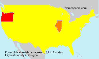 Surname Nallakrishnan in USA