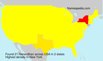 Surname Nanandhan in USA