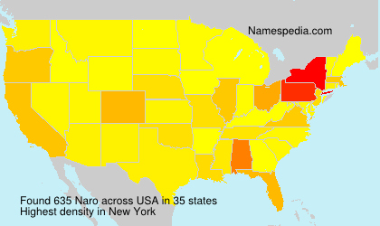 Surname Naro in USA