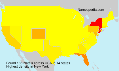 Surname Natelli in USA