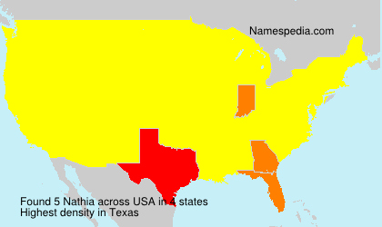Surname Nathia in USA