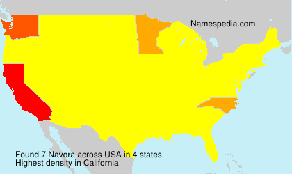 Surname Navora in USA