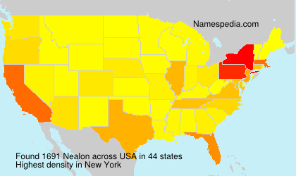 Surname Nealon in USA