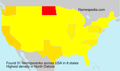 Surname Nechiporenko in USA
