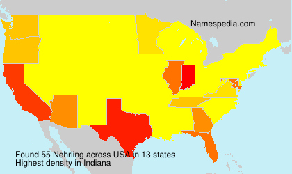 Surname Nehrling in USA