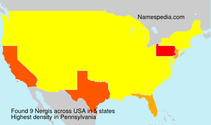 Surname Nergis in USA