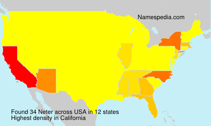 Surname Neter in USA