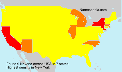 Surname Nevena in USA