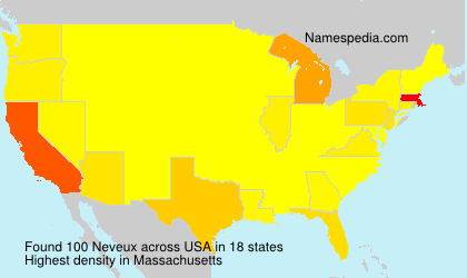Surname Neveux in USA