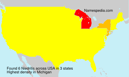 Surname Niedritis in USA