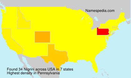 Surname Nigrini in USA