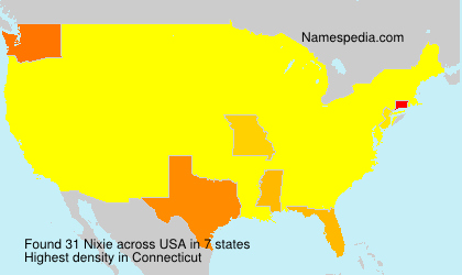 Surname Nixie in USA