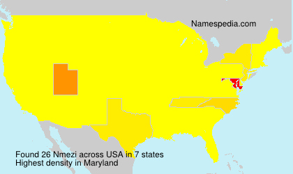 Surname Nmezi in USA