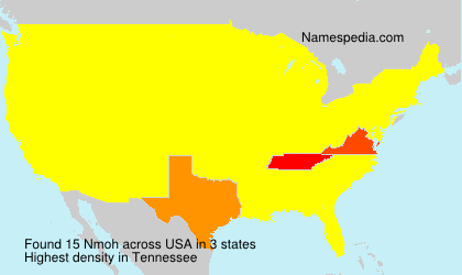 Surname Nmoh in USA