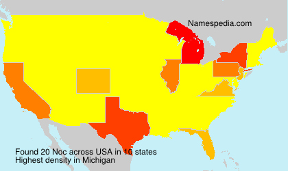 Surname Noc in USA