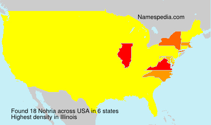 Surname Nohria in USA