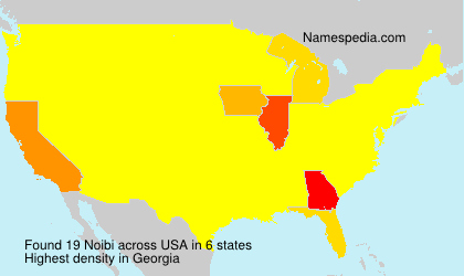 Surname Noibi in USA