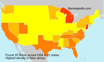 Surname Nonie in USA