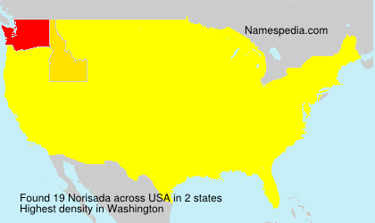 Surname Norisada in USA