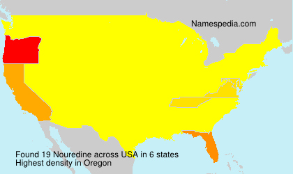 Surname Nouredine in USA