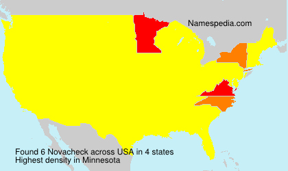 Surname Novacheck in USA