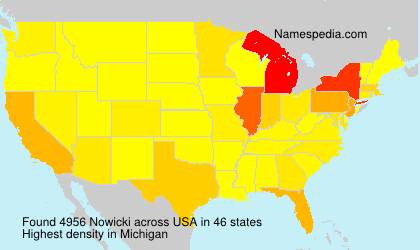 Surname Nowicki in USA