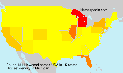 Surname Nowosad in USA