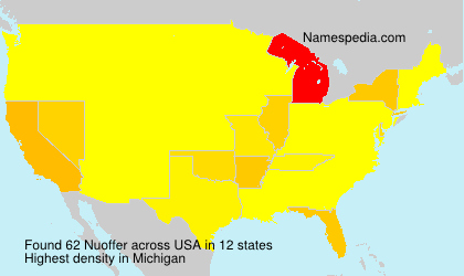 Surname Nuoffer in USA