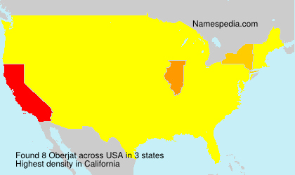 Surname Oberjat in USA