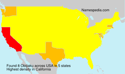 Surname Obijiaku in USA