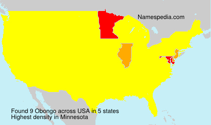 Surname Obongo in USA