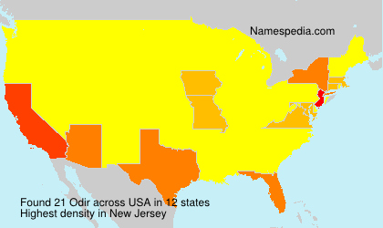 Surname Odir in USA