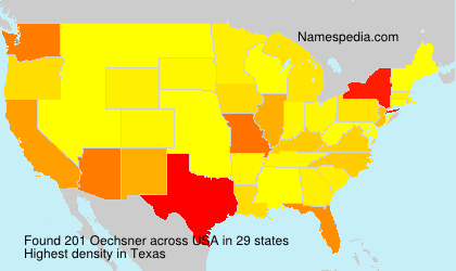 Surname Oechsner in USA