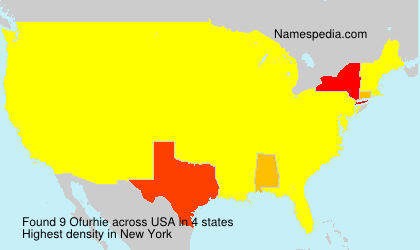 Surname Ofurhie in USA