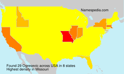 Surname Ogresevic in USA