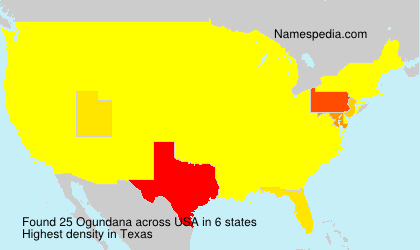 Surname Ogundana in USA