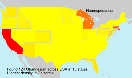 Surname Ohannesian in USA