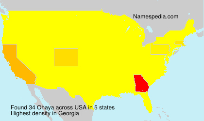 Surname Ohaya in USA