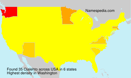 Surname Ojalehto in USA