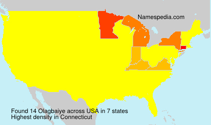 Surname Olagbaiye in USA