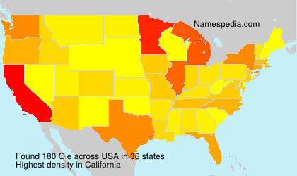 Surname Ole in USA