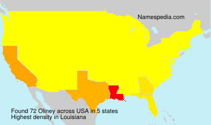 Surname Oliney in USA