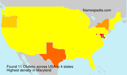 Surname Olufeko in USA