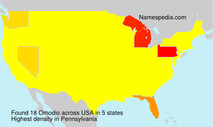 Surname Omodio in USA