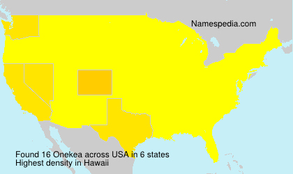 Surname Onekea in USA