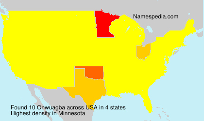 Surname Onwuagba in USA