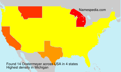 Surname Oostermeyer in USA