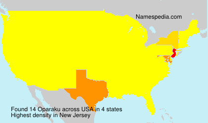 Surname Oparaku in USA